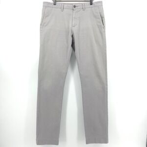 J.Crew Mens Chino Pants Flex Slim 34x34 Gray Stretch Casual Trousers